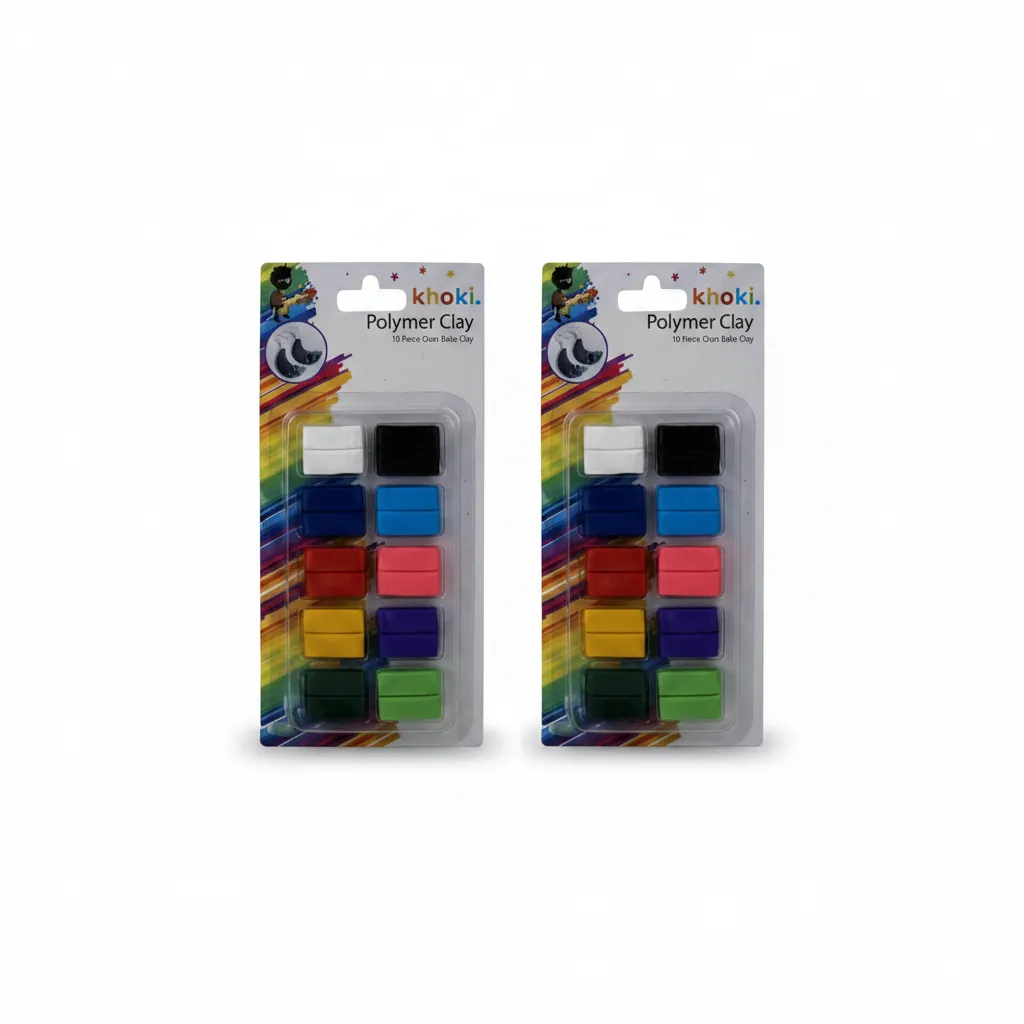 Khoki Polymer Clay 10 Piece Set - Non-Toxic, Oven-Bakeable - 2 Pack