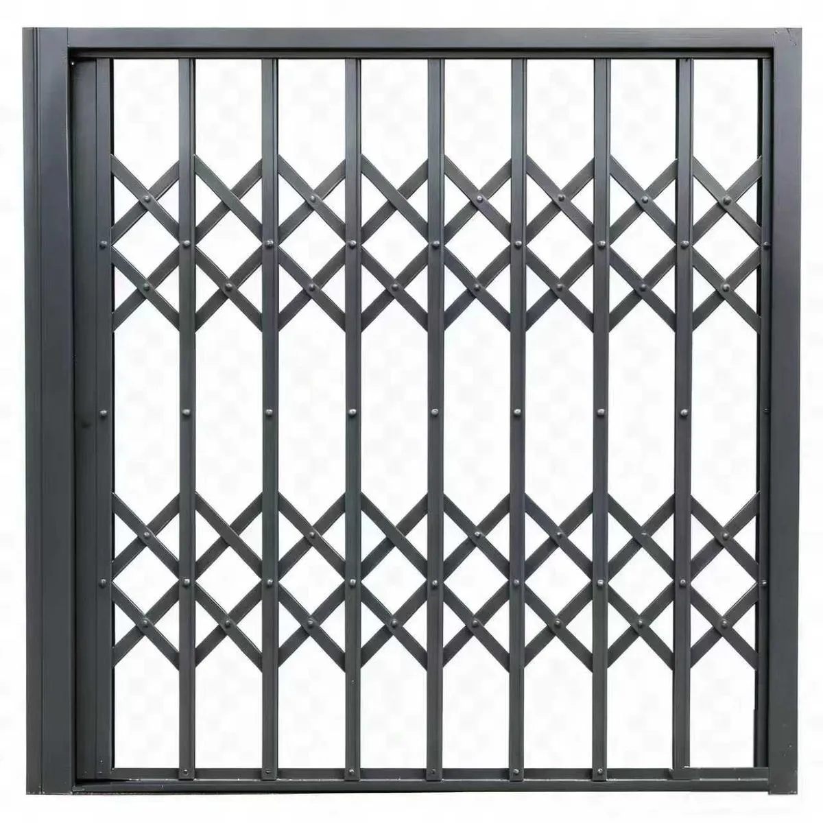 180cm Expandable Security Stainless Steel Door - Grey