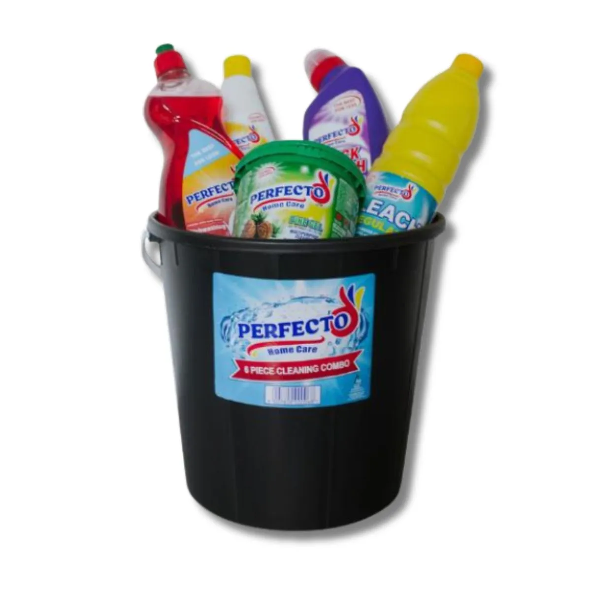 6-Piece Cleaning Combo | Dishwashing Liquid, Bleach, Pine Gel | Perfecto