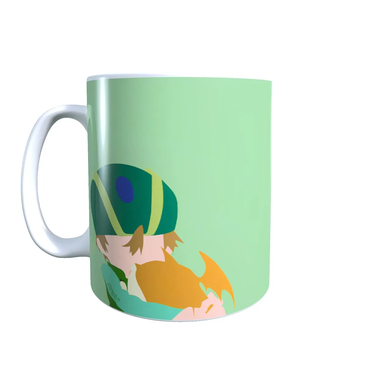 TK & Patamon Minimal - Digimon Themed Coffee Mug