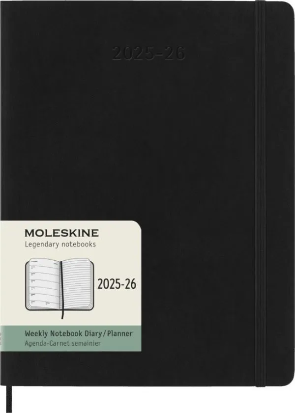 2026 18m Black Xlarge Weekly Soft