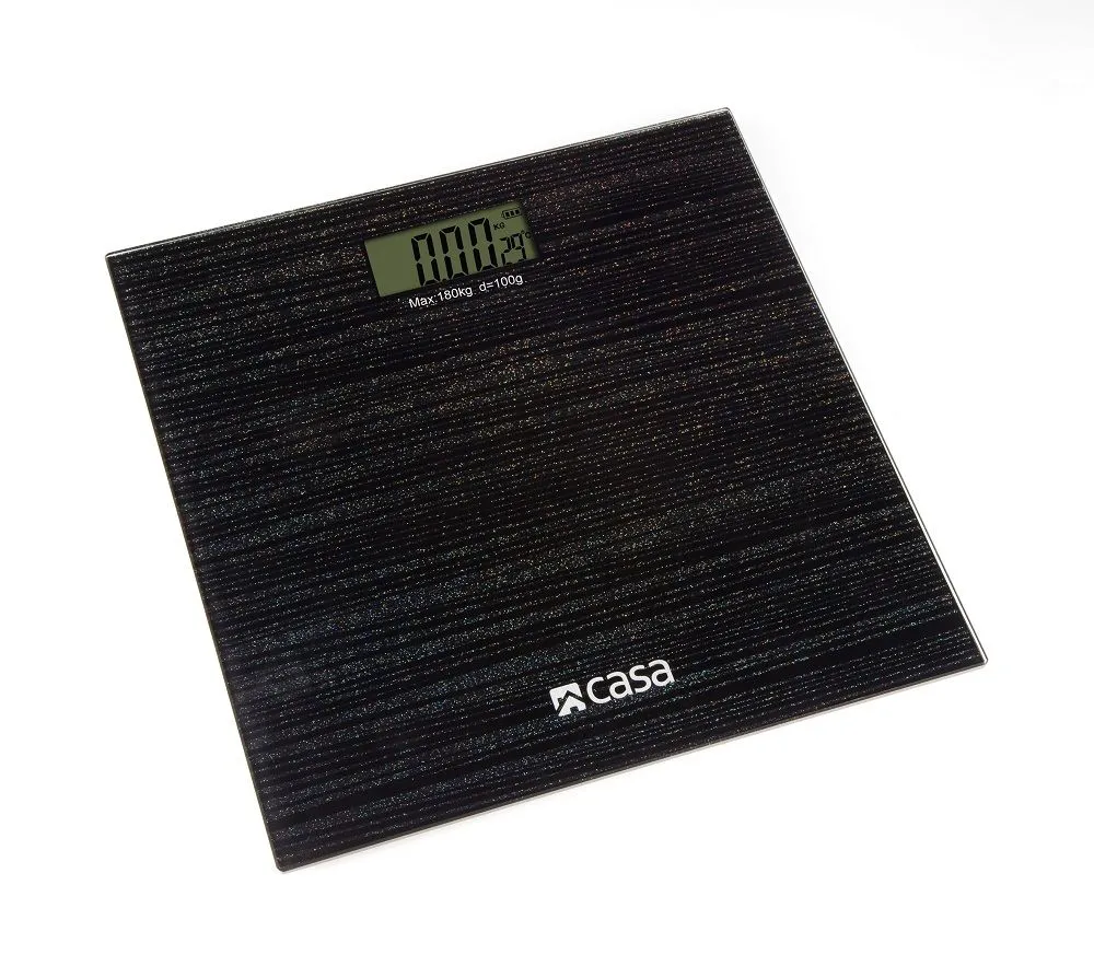 CASA Electronic Bathroom (Sparkle) Glass Scale - NERO