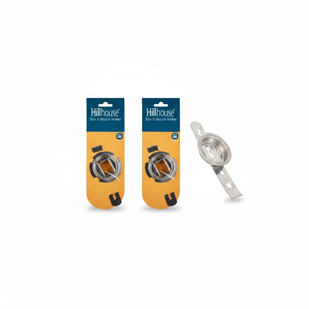 Hillhouse Metal Biscuit Maker - Compact Baking Tool for Perfect - 2 Pack
