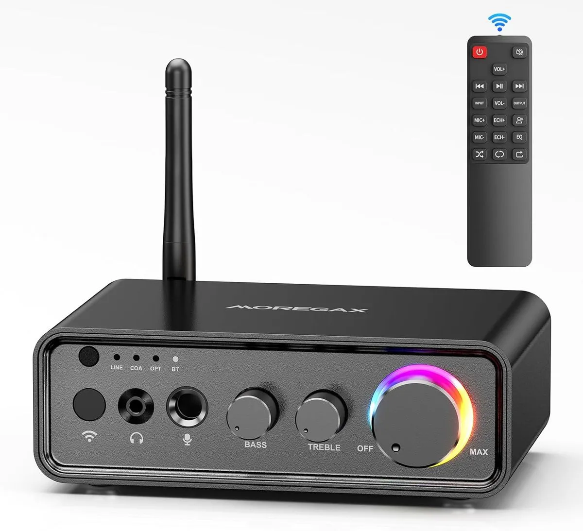 Mini HiFi Bluetooth Stereo Amplifier 2 Channel 100W x2 Home Audio Receiver
