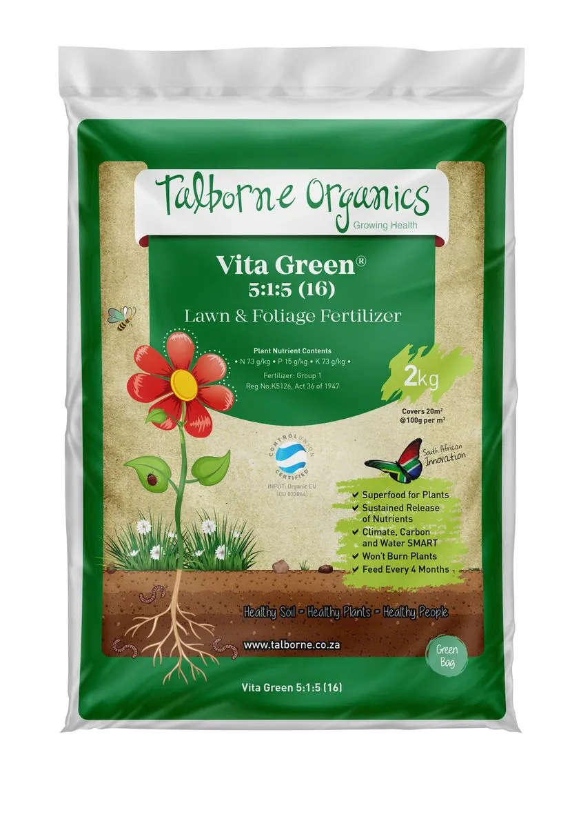 Talborne Organics Vita Green 5:1:5 (16) - Vita Green 5:1:5 (16) 2kg