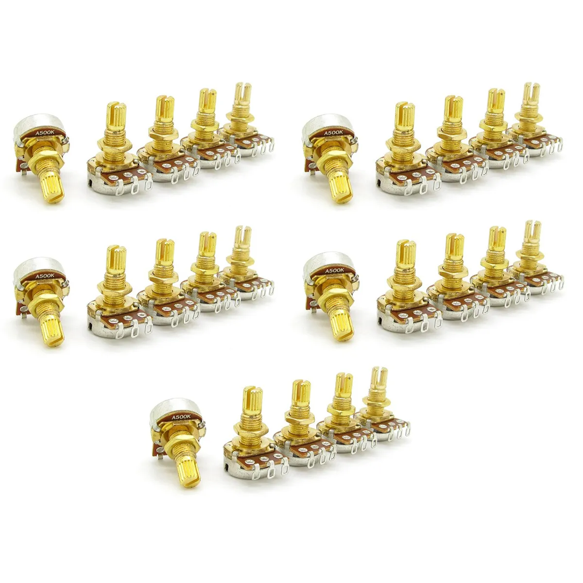 Guitar Potentiometer Audio Volume&Tone Pots Switch Control Pack Of 5