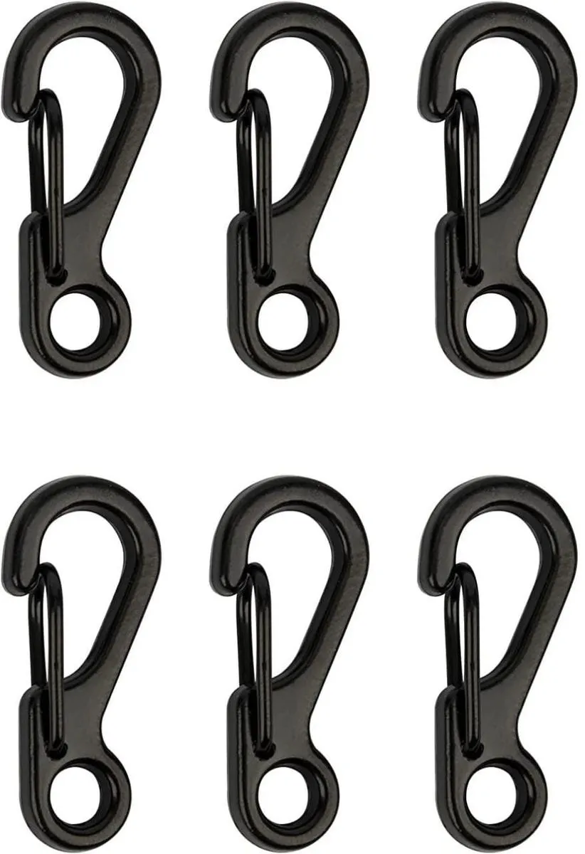 Set of 6 Mini Carabiner Clip