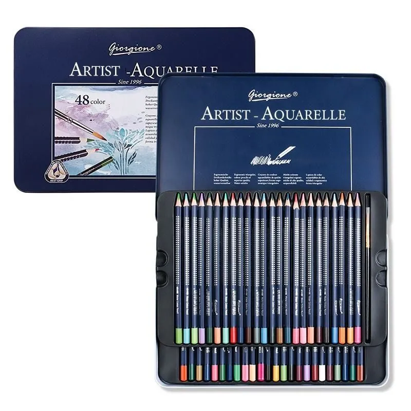 48 x Giorgione Watercolour Pencils Tin (Set of 48)