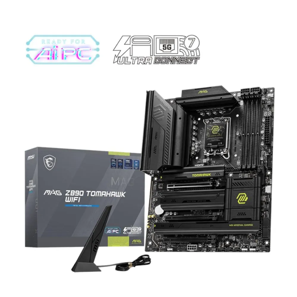 MSI TOMAHAWK Intel Core Ultra (2nd Gen) DDR5 Gaming Motherboard - Black
