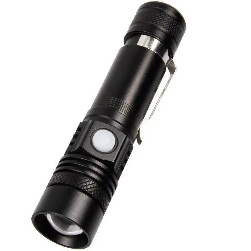 Rechargeable LED Flashlight -4 Modes, Type-C Quick Charge, IPX4 Waterproof