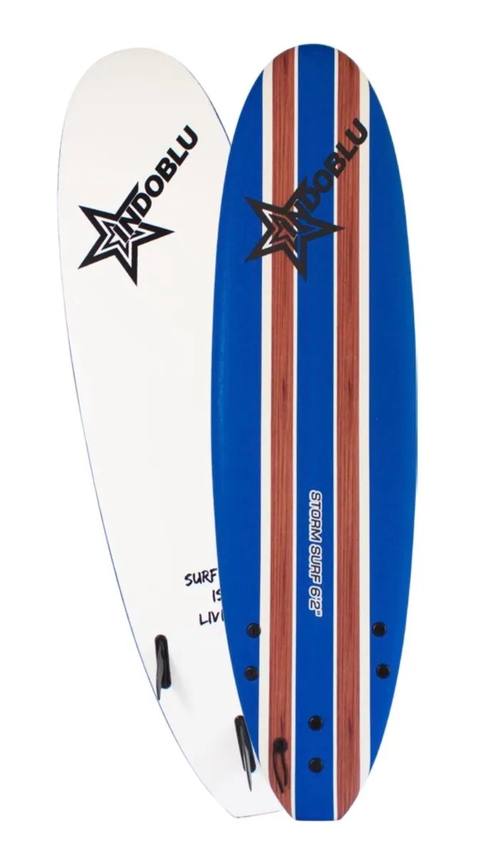 Indoblu Surf Storm Soft Top Surfboard 6'2 - Dark Blue