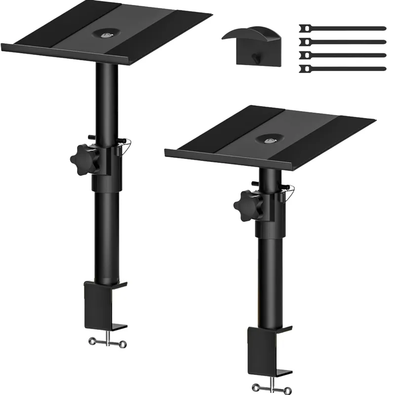Adjustable Monitor Speaker Stand Studio Monitor Stands No punching Required
