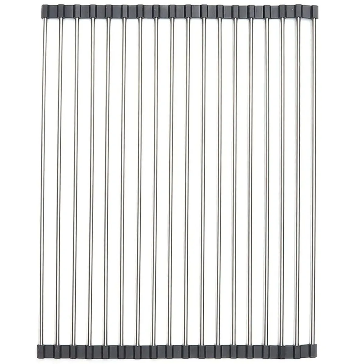 Foldable Dish Drainer Rack - Black