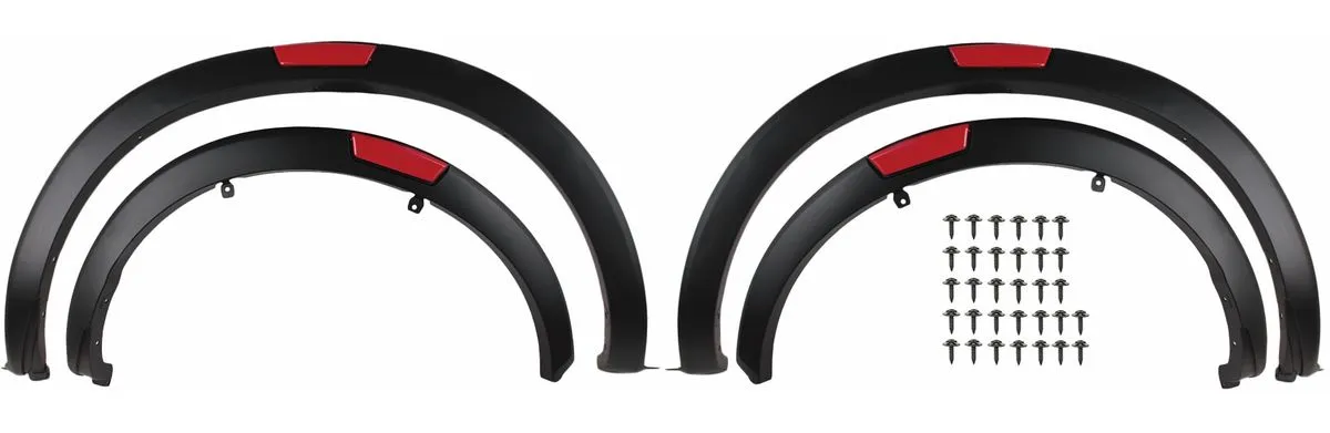 Fender Flares Set with Reflectors for Nissan Navara (2021 and Newer)