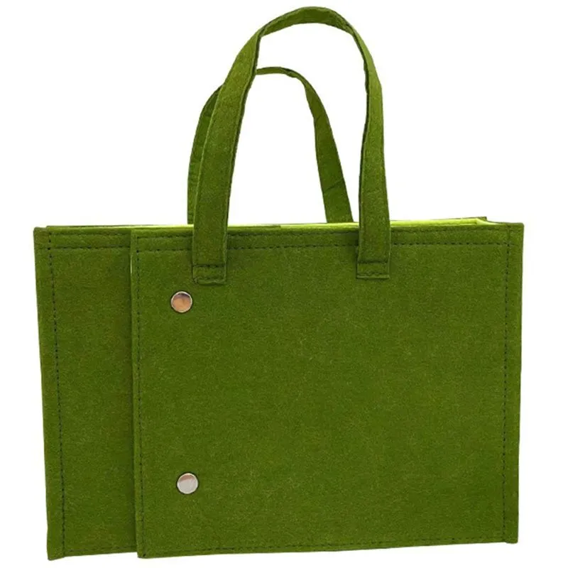 Felt Storage Bag Handbags Foldable Student Book Bags Travel Briefcase