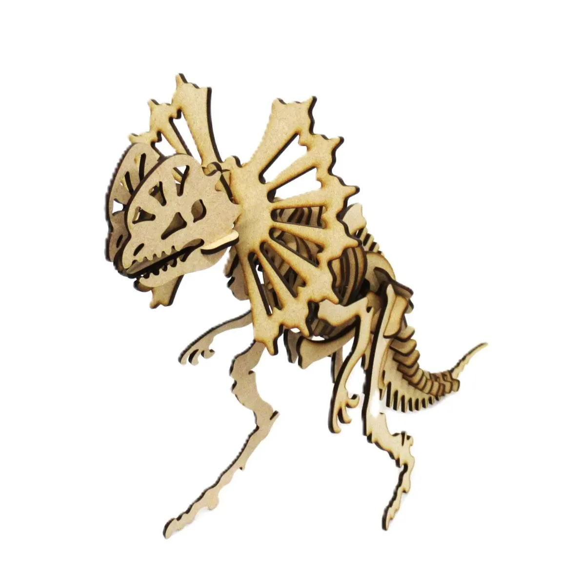 Dilophosaurus Dinosaur 3D Puzzle 3D Model Wooden Everything Laser kit