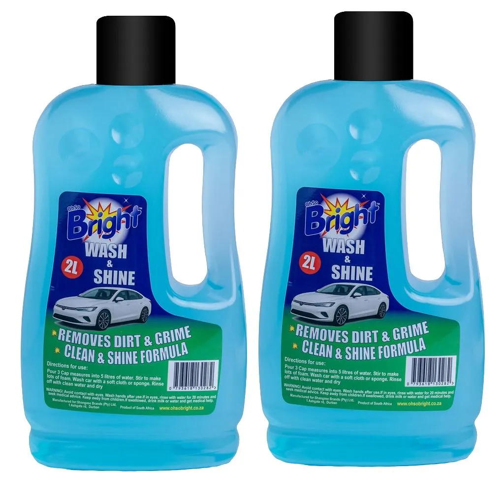 OhSo Bright Car Shampoo Wash & Shine 2x2L