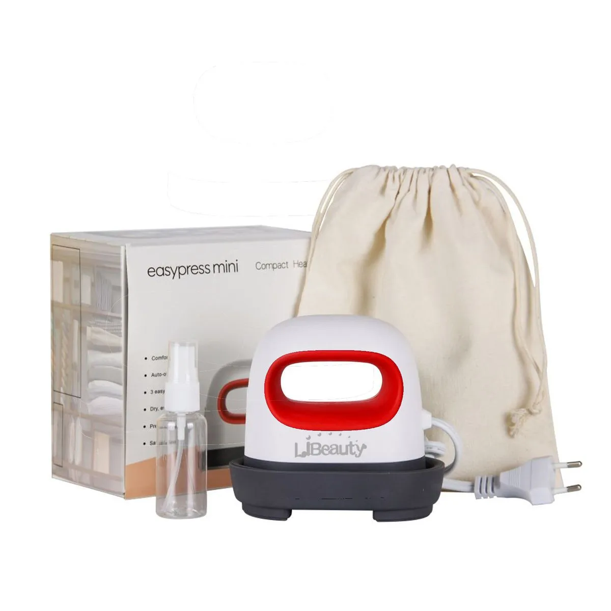 Libeauty Mini Heat Press Machine Easy to Use for T Shirts Shoes Hats - Red