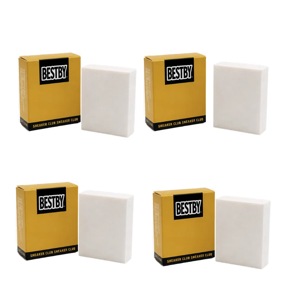 Bestby - Sneaker Cleaning Eraser for Leather, Suede & Rubber Soles 4Pack