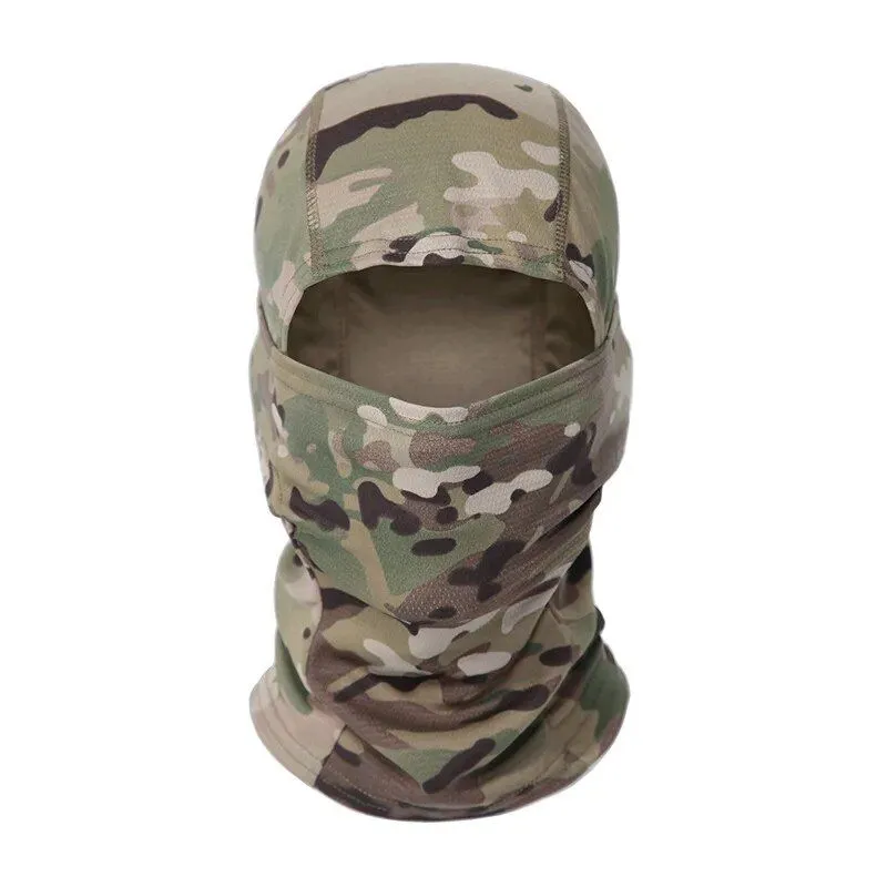 Camouflage Outdoor Riding Mask Hat Sun Protection Single Hole Quick Dry