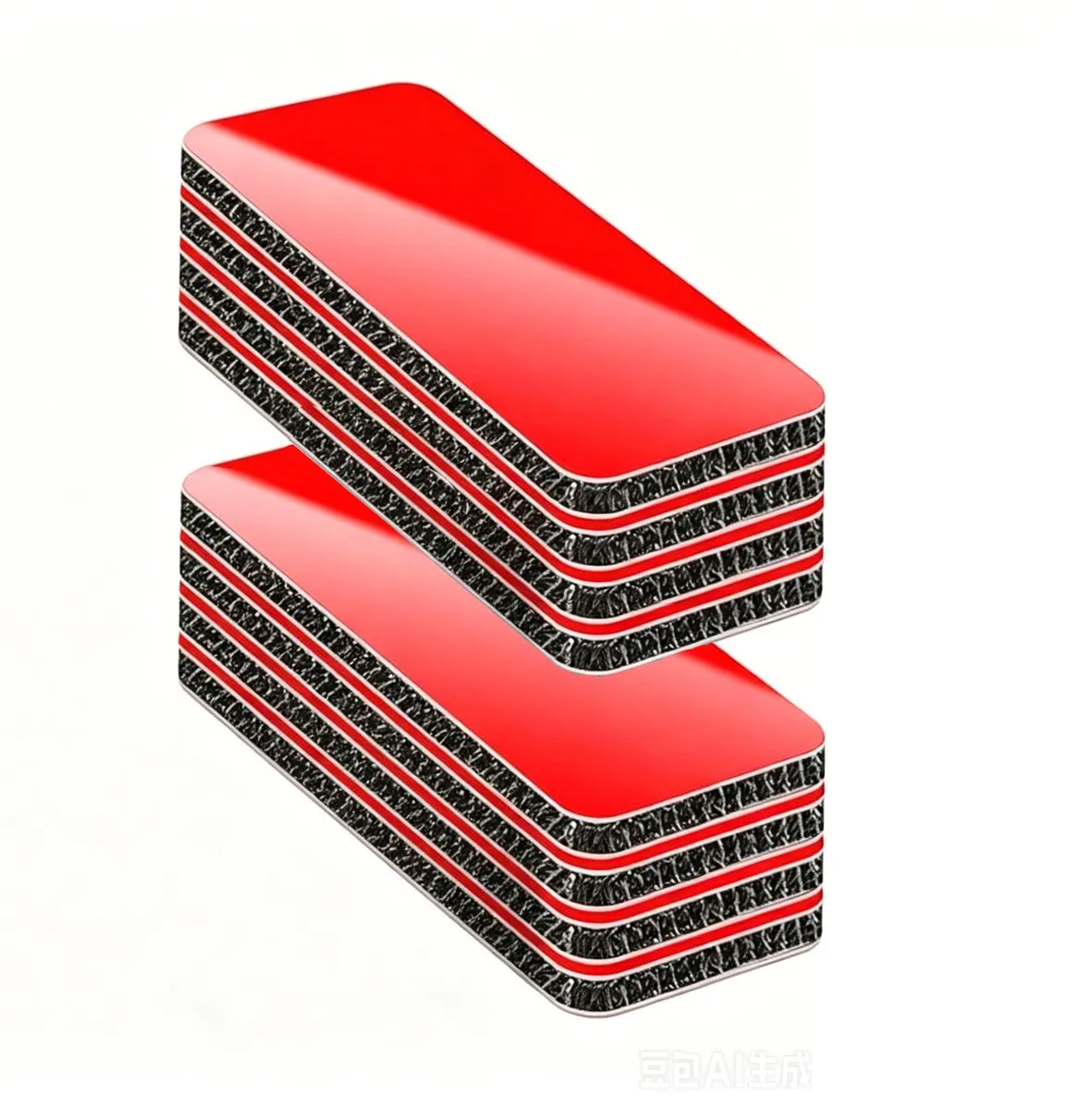 8 Pairs Heavy Duty Self Adhesive Hook and Loop Strips, 8x3cm