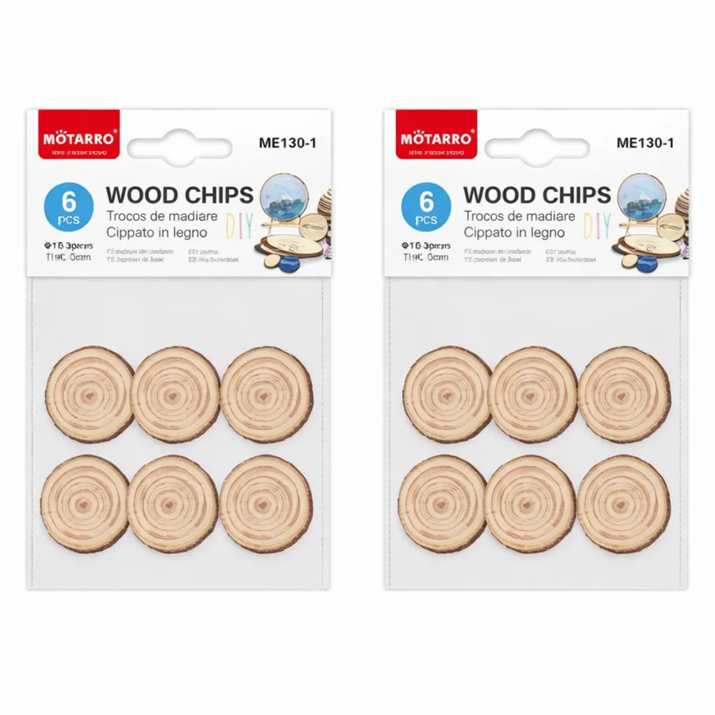Motarro Wood Chips 10/30mm 6PCS 2 Pack
