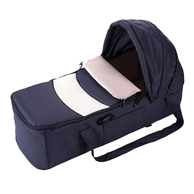 Portable Baby Transporter Carrier Crib - Navy Blue