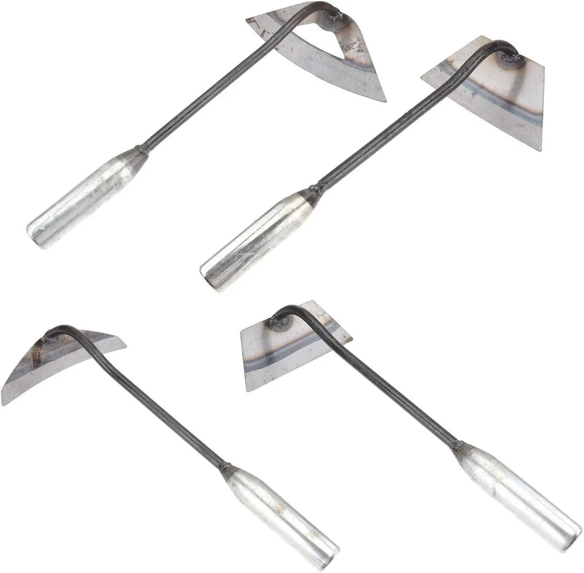 4-Piece Garden Hand Hoes Weeding Tools Set Portable Steel Hand Digger