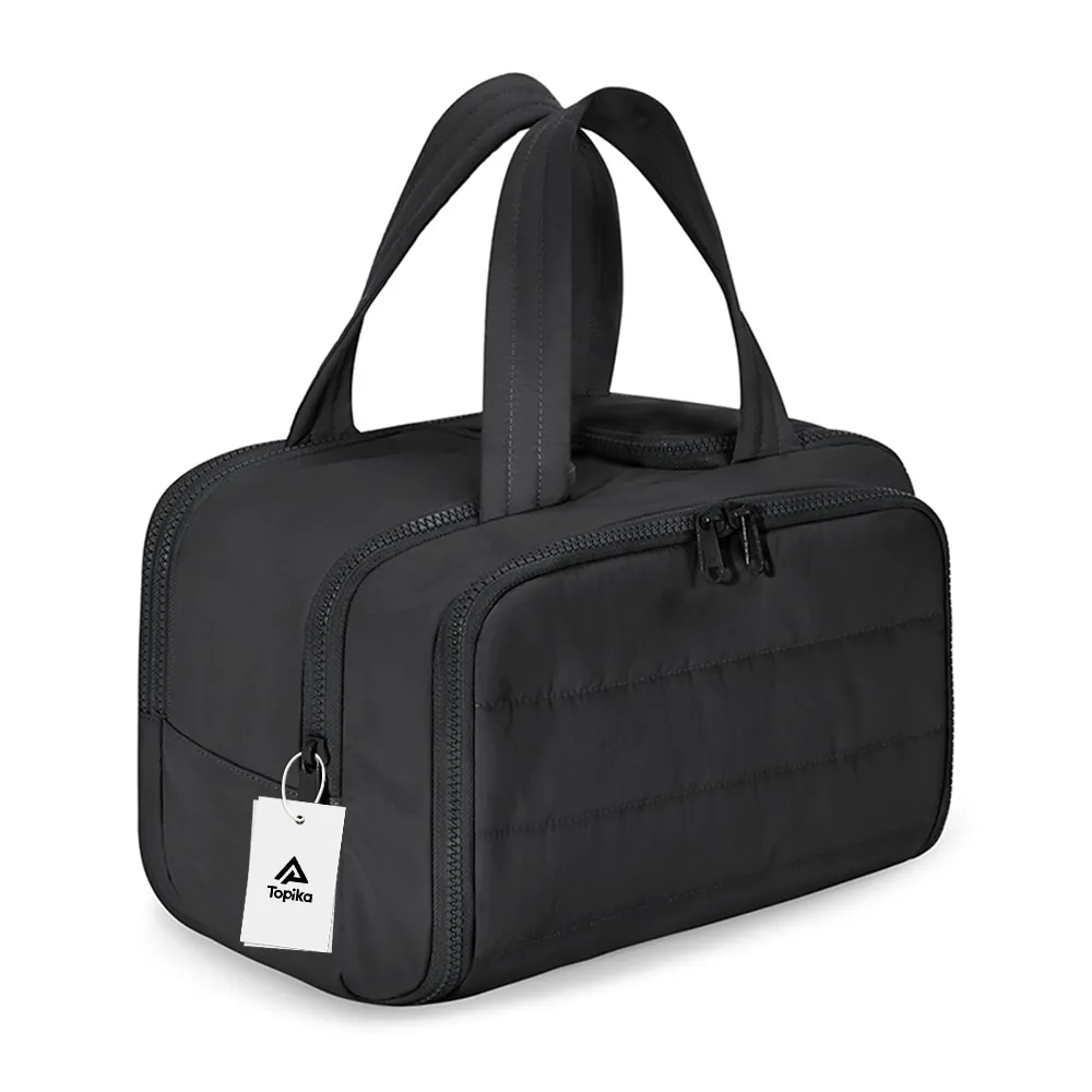 Topika Travel Toiletry Bag for Women Large Capacity Makeup & Toiletries Bag - Black