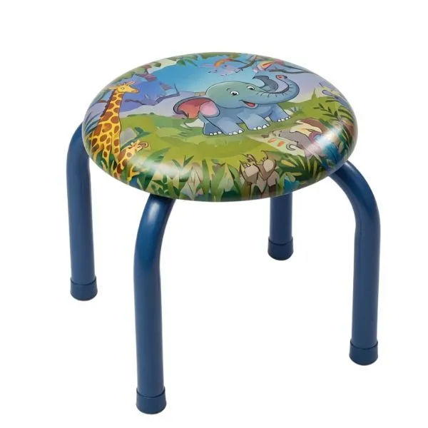 Colourful Baby Plastic Chair Stool with Cute Cartoon Animal Design
