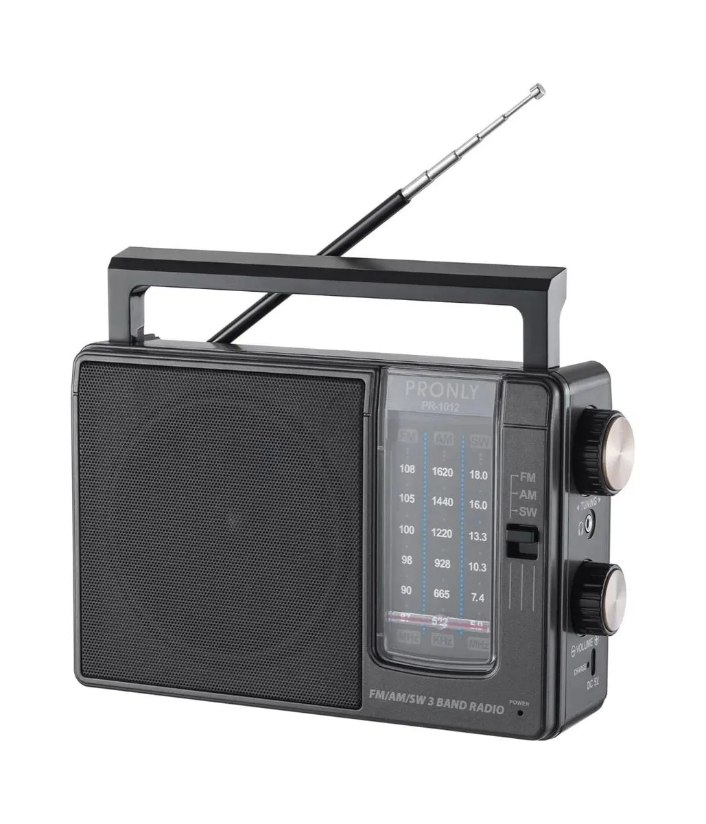 AM FM SW Portable Radio Dual Power with Telescopic Antenna