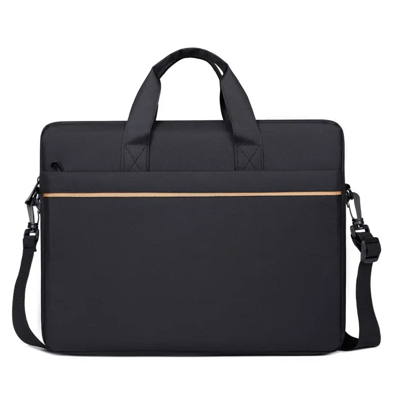 16-Inch Large-Capacity Laptop Shoulder Bag - Black