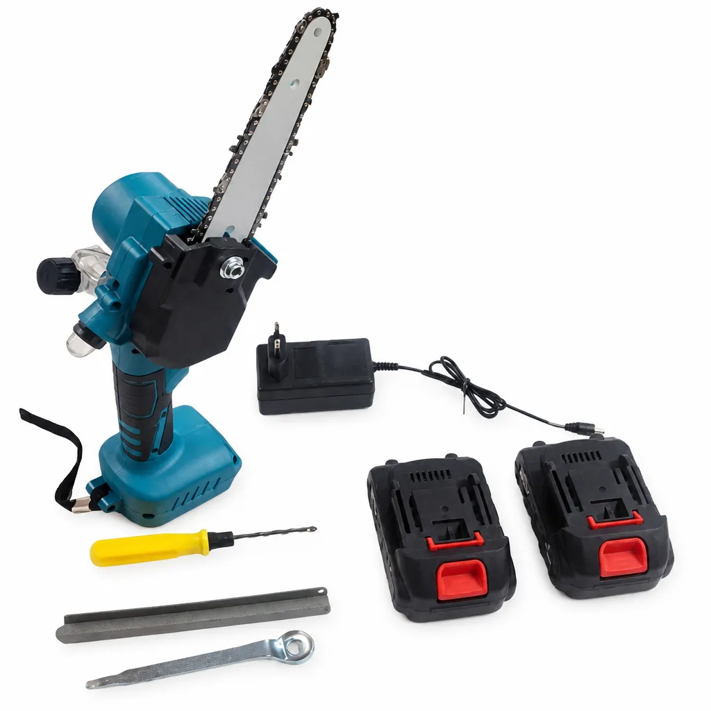 Chainsaw 25V With 2 Batteries, Charger, Screwdriver