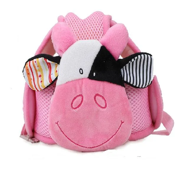Baby Head Protector Helmet - Pink Cow Design