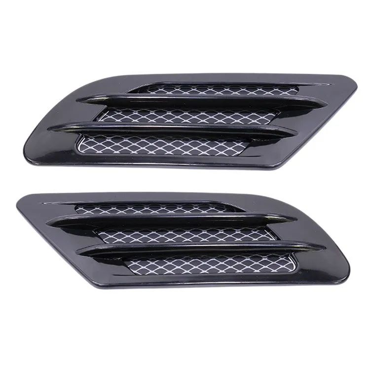 Universal M Style Decorative Stick on Fender Vents - Set - Black