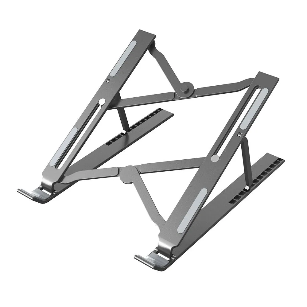 New Lightweight Foldable Laptop Stand for 10-15.6" Notebook, Macbook & iPad - Black