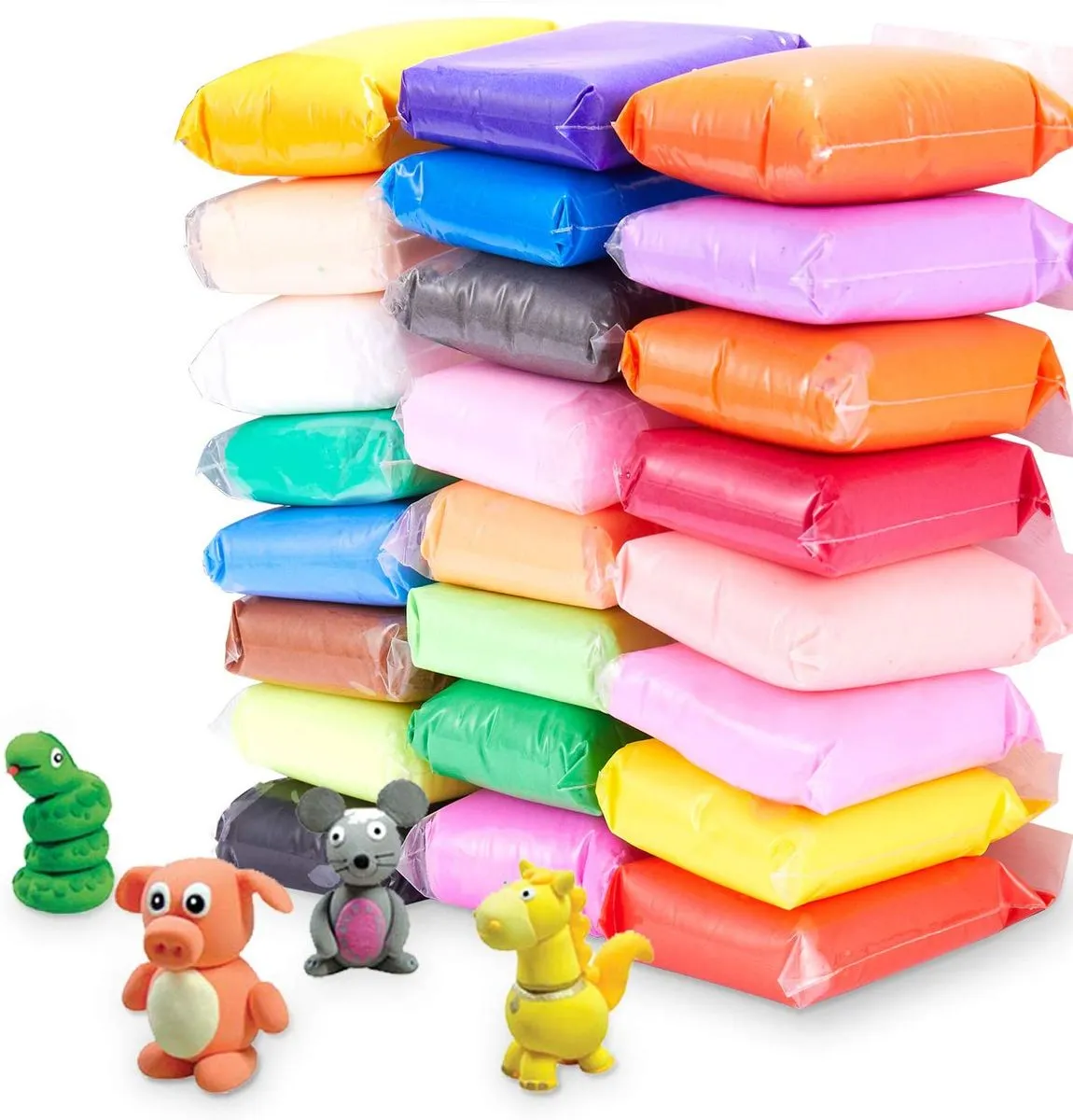 Wish Value 24 Colour Air Dry Non-Toxic Modeling Clay Play Dough