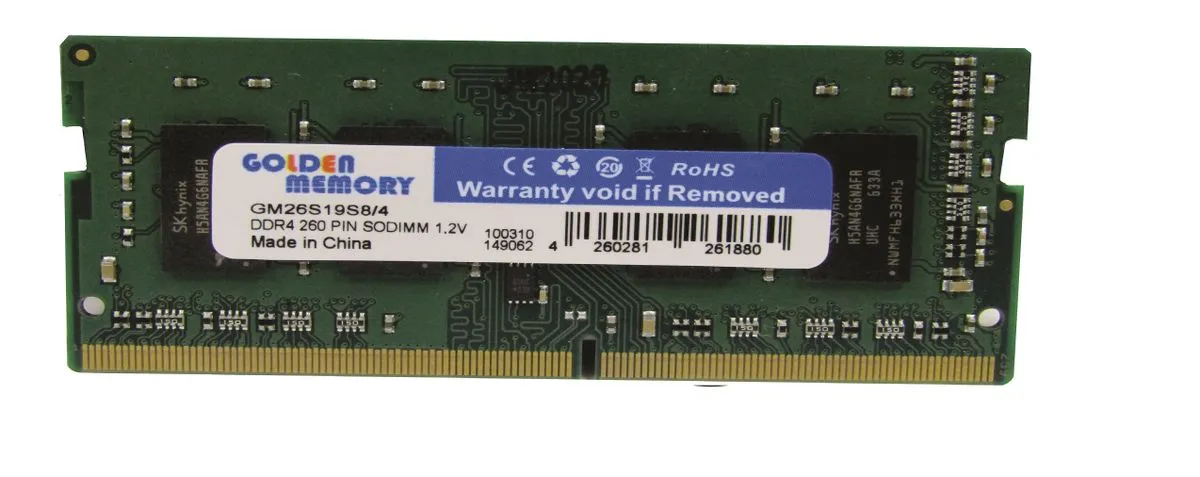 Golden  Memory RAM  DDR4 4GB 2666 MHZ SODIMM