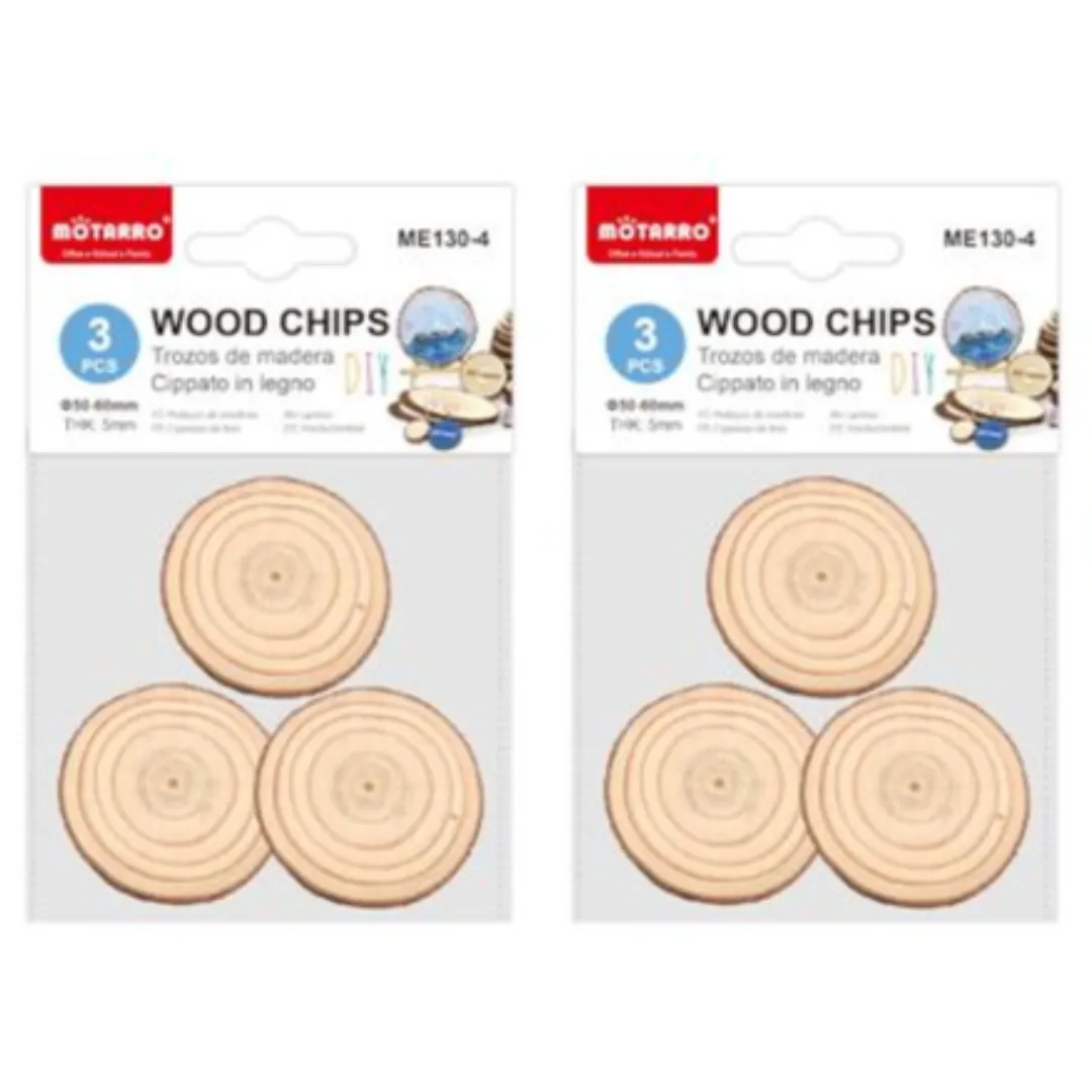 Motarro Wood Chips 50/60mm 3PCS 2 Pack
