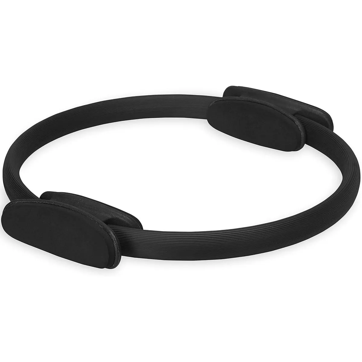 Pilates Ring Fitness Circle 15" Resistance Ring Yoga Training Equipment - Black