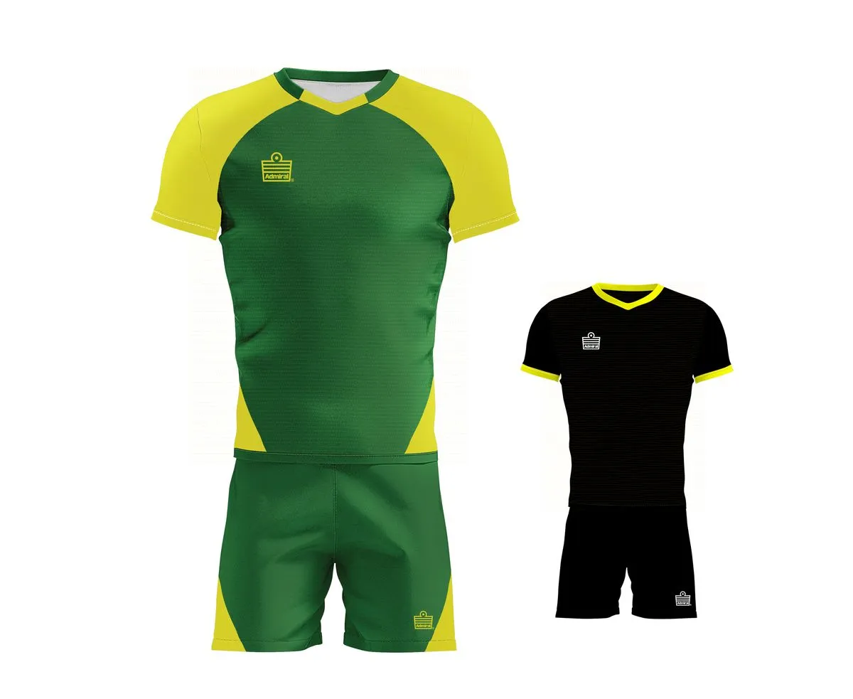 Admiral Villa Soccer Kit (Set of 15)- Junior (13-14 Years) - EMERALD/GOLD
