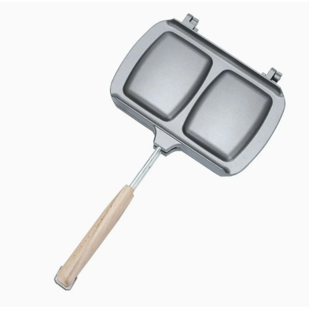 Double Sided Nonstick Sandwich Maker Grill Pan Silver