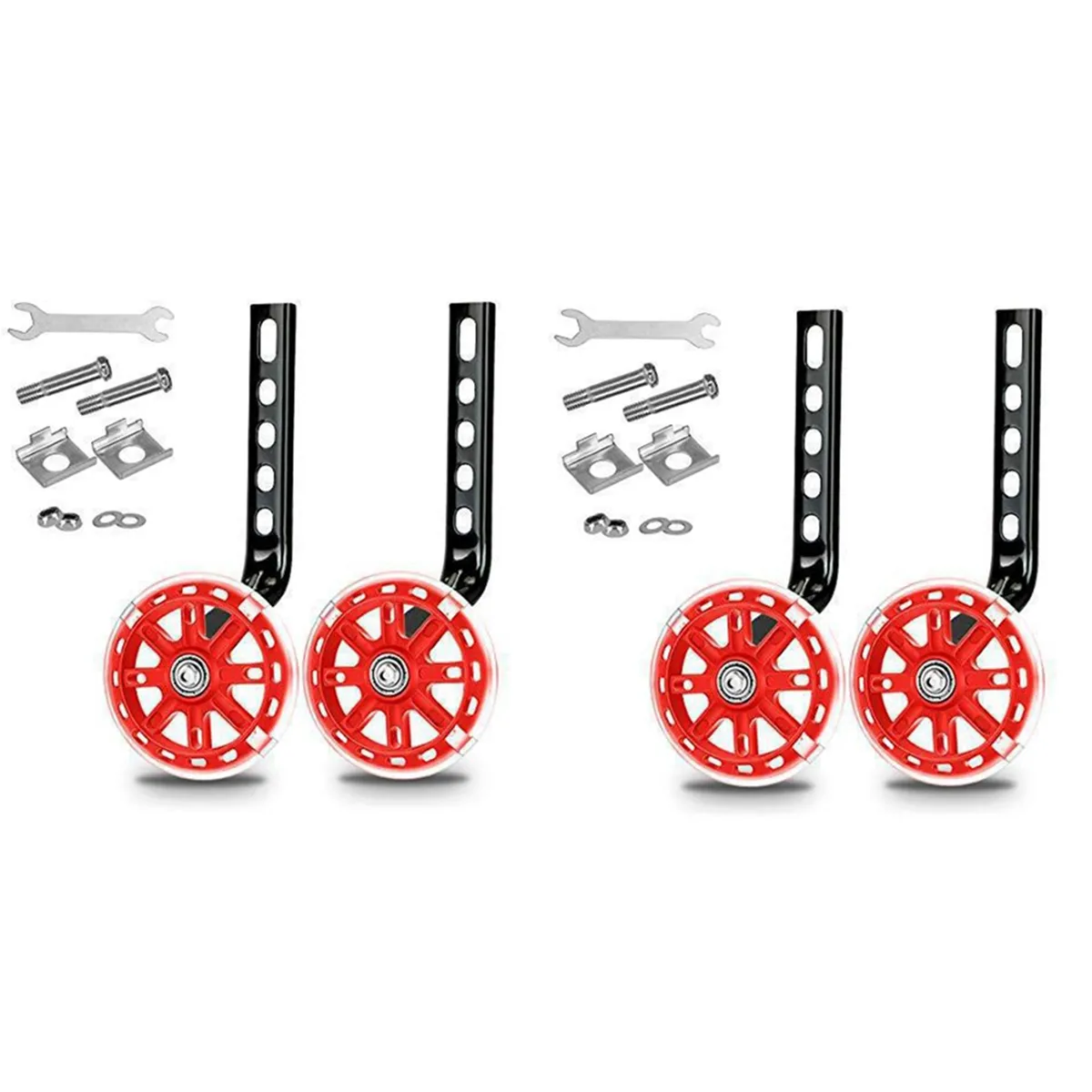 Kids Bike Training Wheel Stand Kit for 12/14/16/18/20 Inch Kids Bikes Red