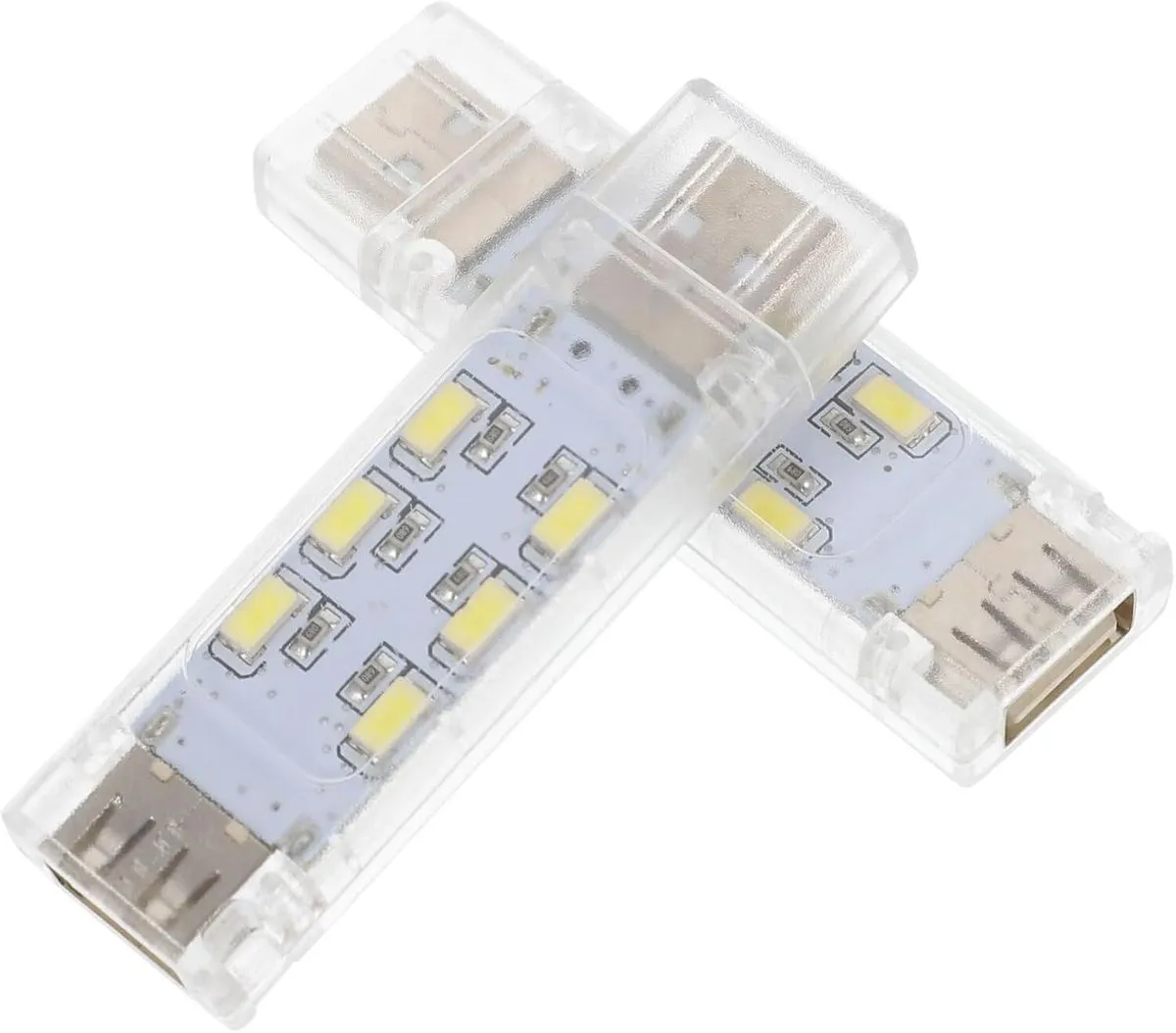 2pcs USB Led Reading Lamp with Dual-Sided Light for Laptops and Keyboards