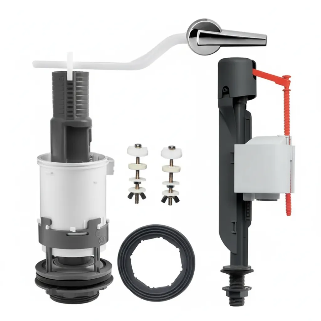 Wirquin 2 Inch Close-Coupled Toilet Flush Mechanism with Handle
