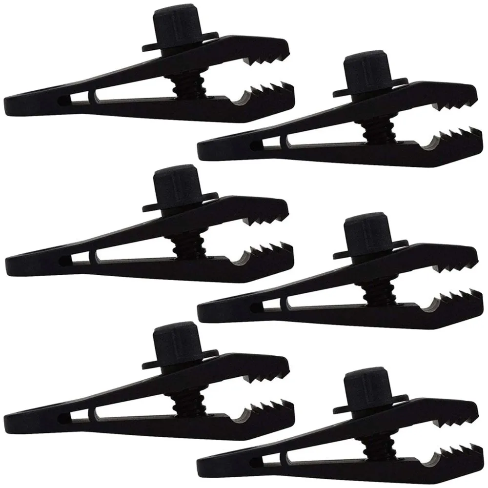 Adjustable Heavy Duty Lock Grip for Tarp Shade Cloth Reusable Clamp -6Pcs