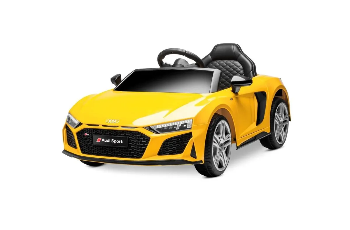 Kids Electric Ride-On Sports Car 12V - Key Start - Yellow