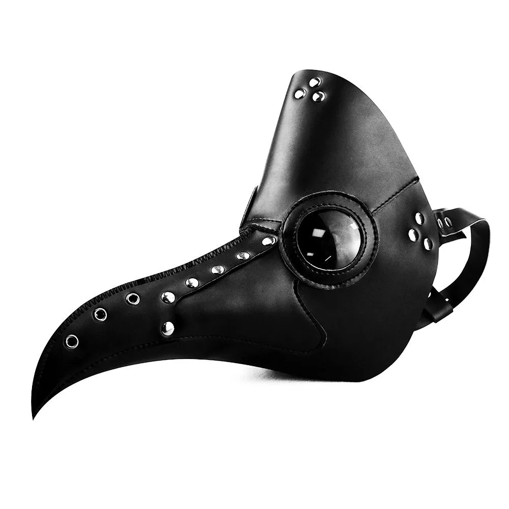Halloween Steampunk Plague Bird Beak Masquerade Party Mask