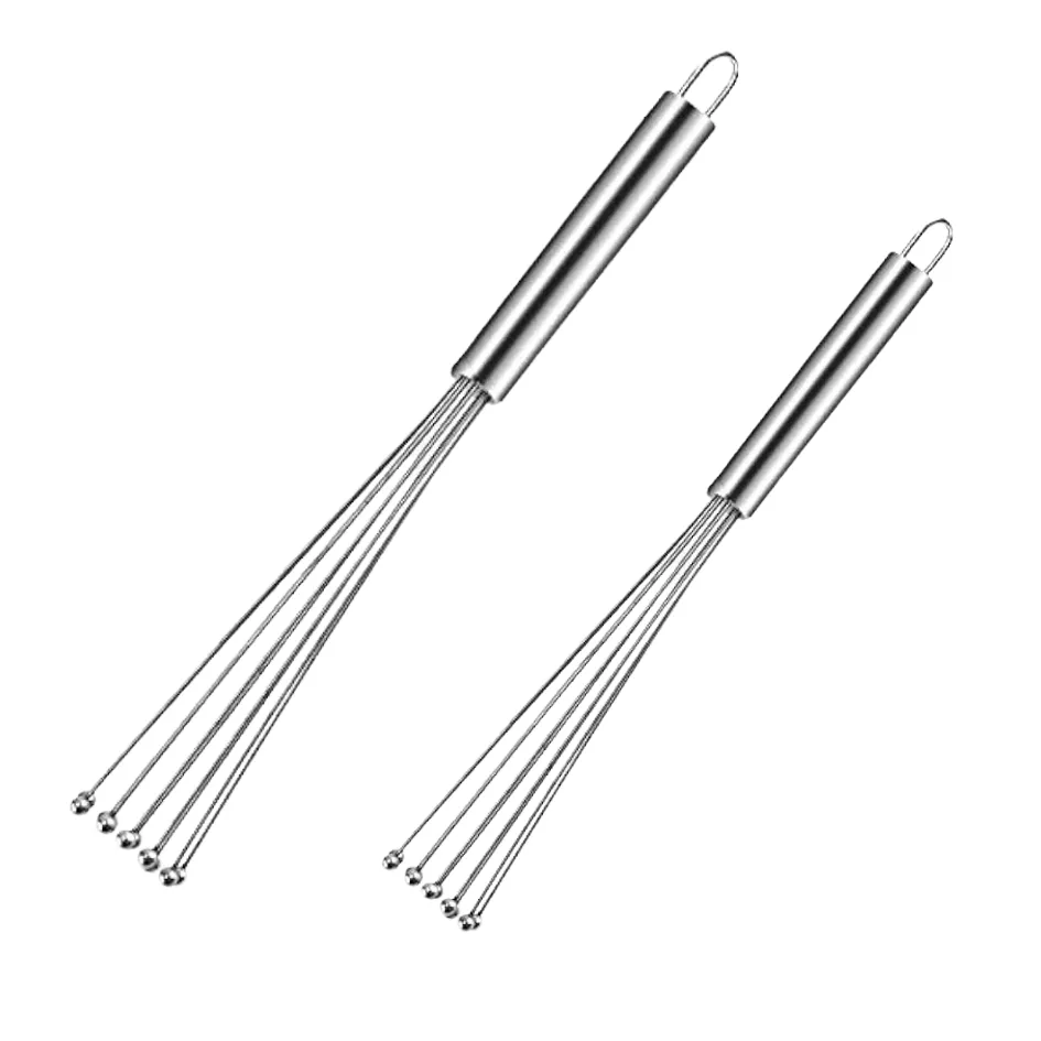 Bestby - 2 Piece Stainless Steel Manual Egg Beater Mixer