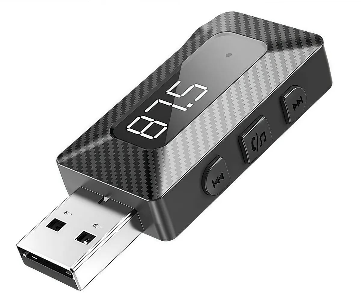 OQIMAX 5.3 Usb Bluetooth Receiver, Audio Adapter 3.5mm Car Kit